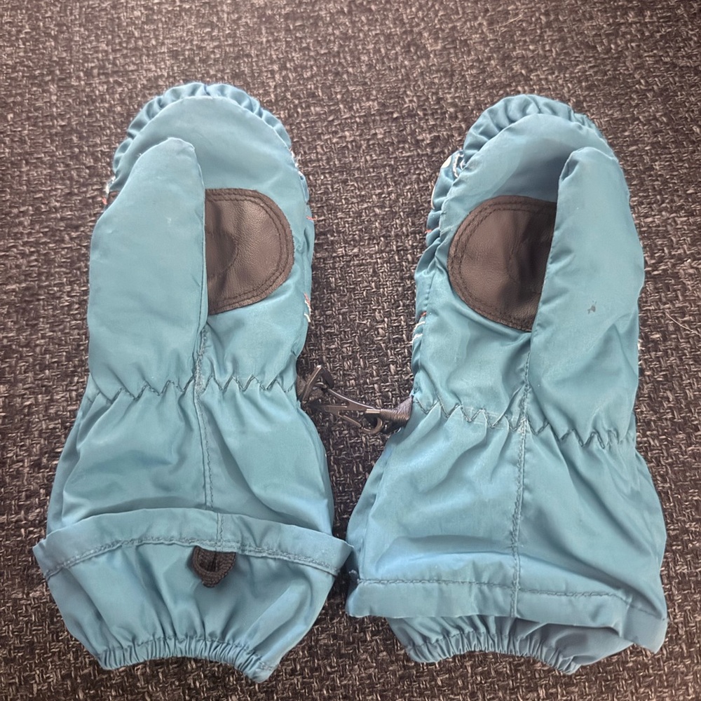 Dakine Kids Mittens - Blue and Gray